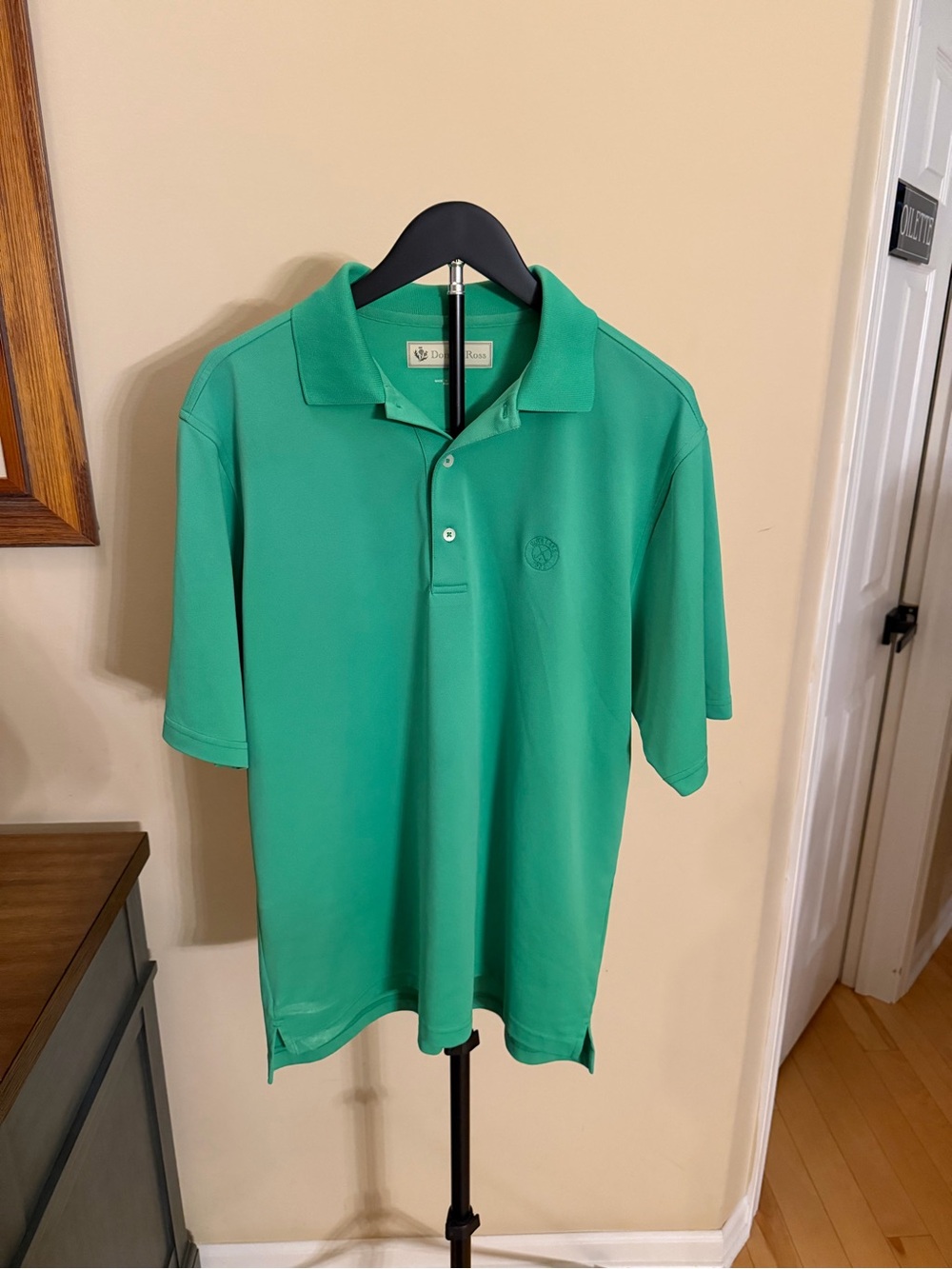 Donald Ross Golf Polo Shirt Mens Medium Green Performance Country Club
